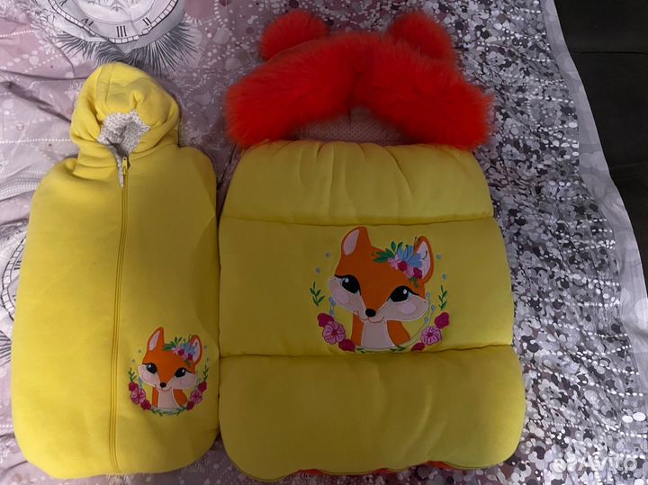 Конверт зимний для девочки