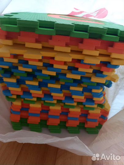 Пазлы мягкие на пол с английскими буквами