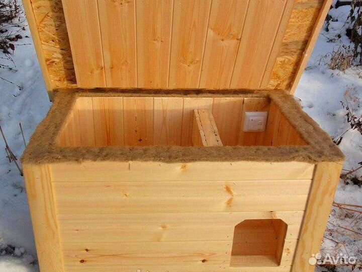 Утепленные кошачьи будки - в наличии и на заказ