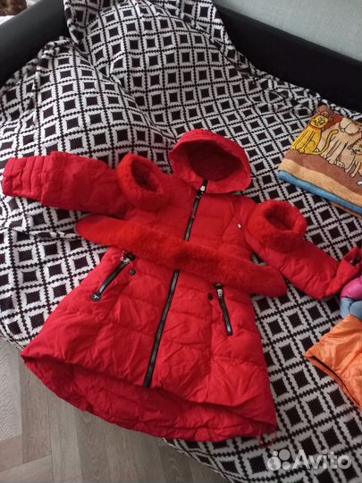 Пуховик детский на девочку