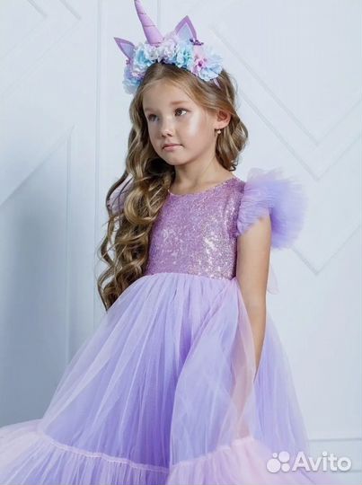 Детское нарядное платье 98