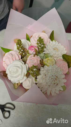 Зефирный букет и десерты с зефиром