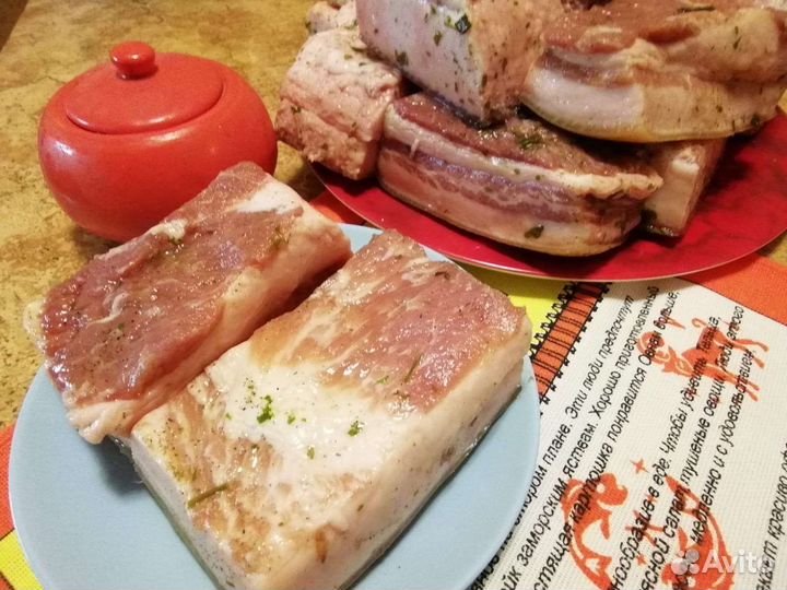 Сало рассольное деревенское