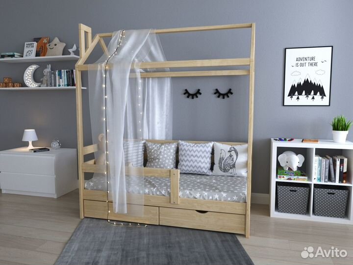 Кровать домик от 160/80 до 200/90