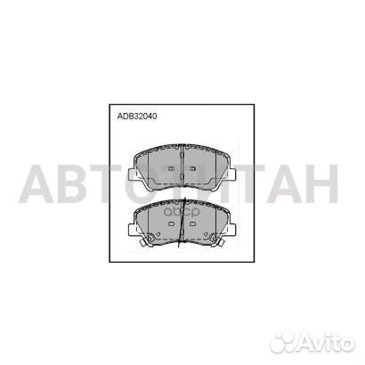 Колодки тормозные дисковые перед Hyundai Solaris a