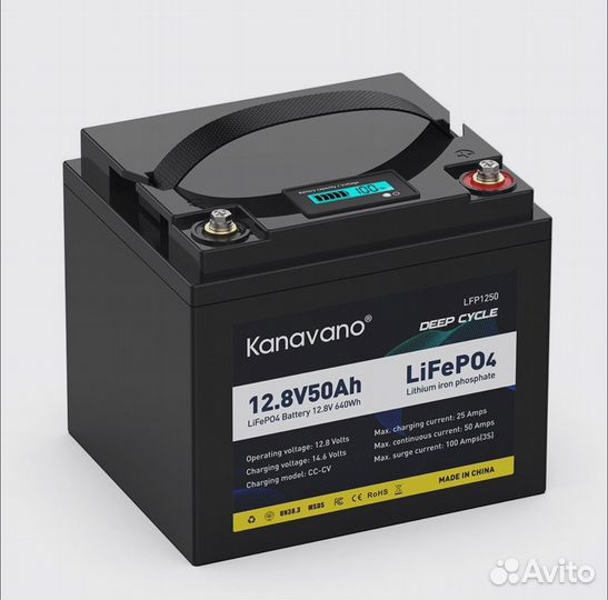 Аккумуляторы Kanavano lifepo4 50-100 ah