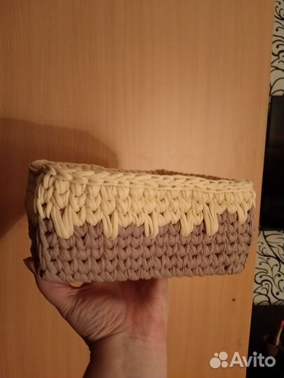 Корзина с деревянным донышком