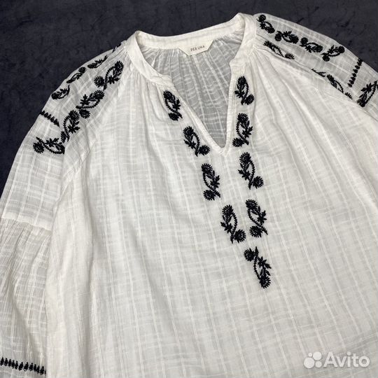 Рубашка бохо Marks&Spencer р.M оригинал