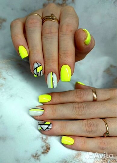 Маникюр гель лак наращивание ногтей на дому