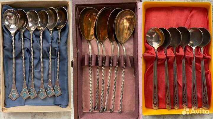 Чайные ложки мельхиор СССР