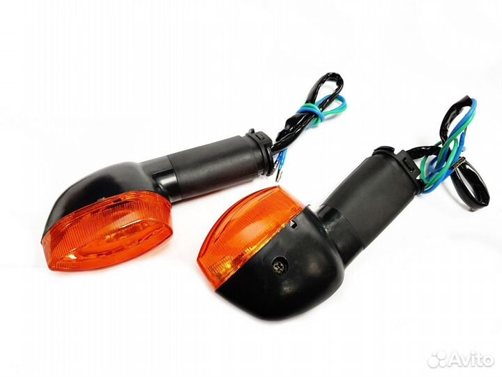 Фара Yamaha YBR125 в сборе с поворотниками (круг)