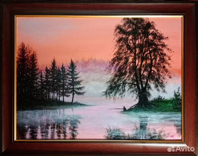 Картина маслом на холсте с добавкой акрила 30х40см