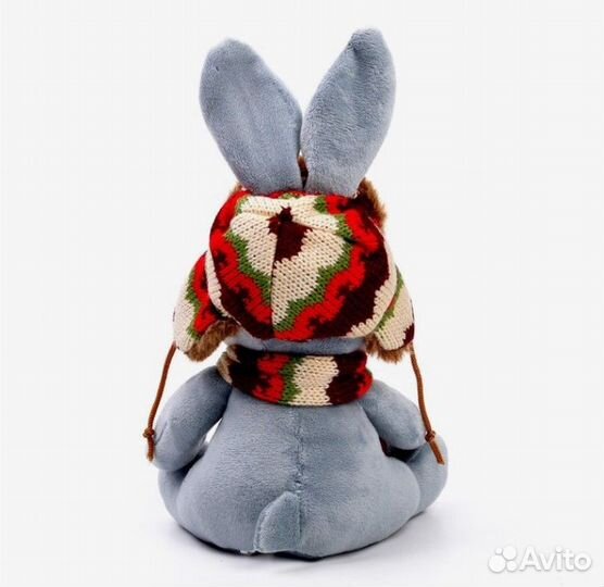 Мягкая игрушка «Кролик в ушанке», 16 см