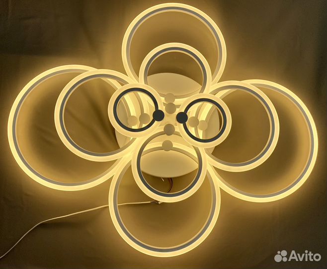 Люстра светодиодная Артесса 10 ламп с пультом