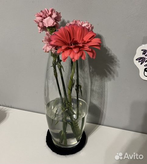 Ваза для цветов стеклянная