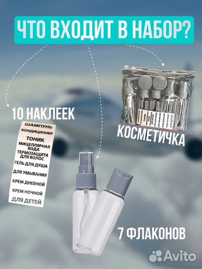 Дорожный набор флаконов