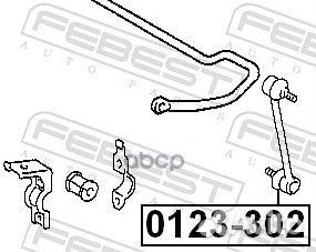 Тяга стабилизатора задняя (toyota carina E AT19