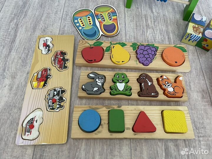 Развивающие деревянные игрушки