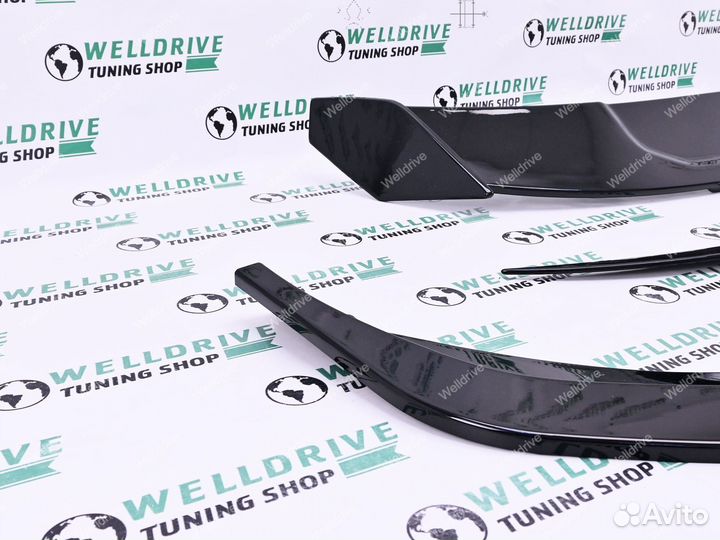 Губа передняя BMW 1 F40 без М пакета спойлеры