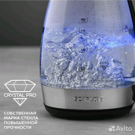 Чайник электрический стеклянный новый