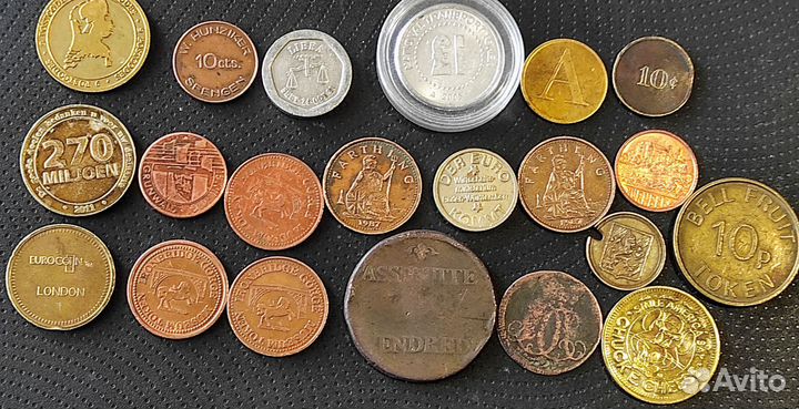 Иностранные жетоны с 1703 года по 2015