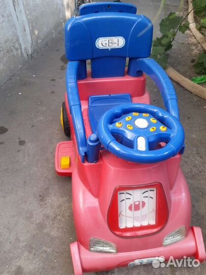Детский электромобиль с родительской ручкой