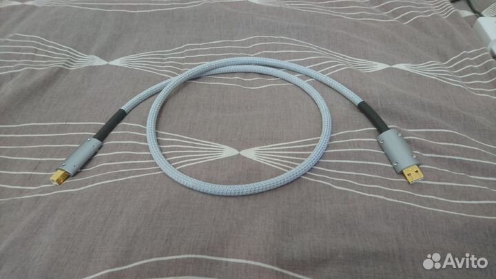 Кабель USB для Цап DAC silver 1m