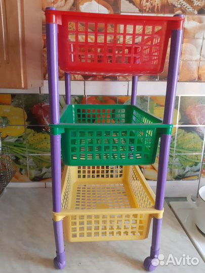 Этажерка на колесиках бу