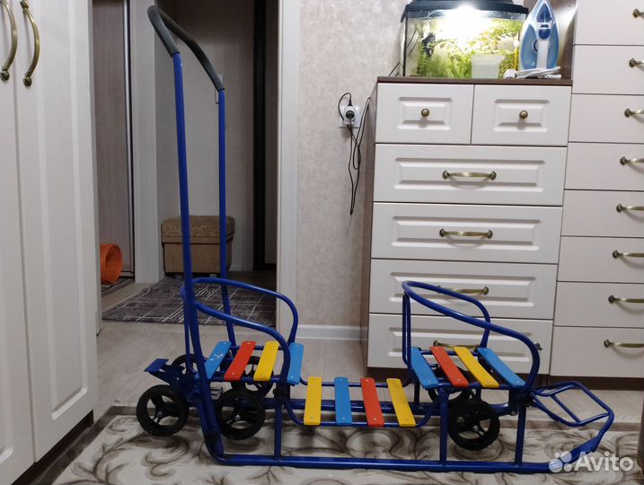 Санки детские двухместные