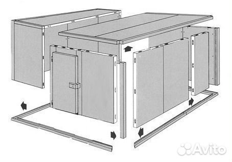 Холодильная камера 12.15м3 ППУ80 Под ключ Вналичии