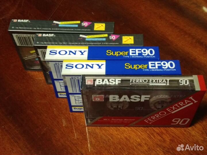 Аудиокассеты новые запечатанные