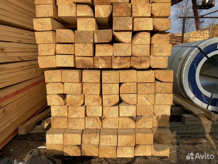 Брус обрезой хвоя 200x200x6000