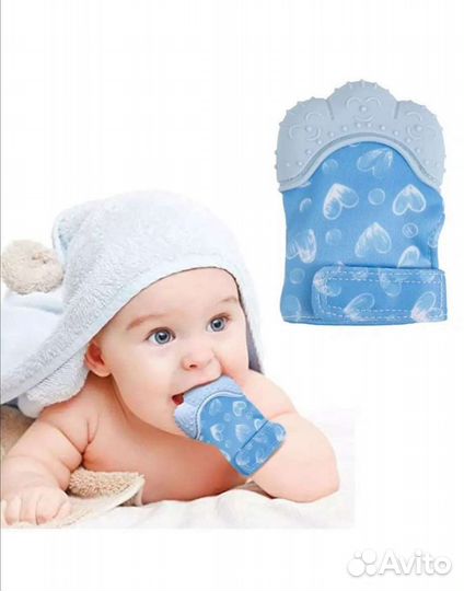 Прорезыватель перчатка на липучке