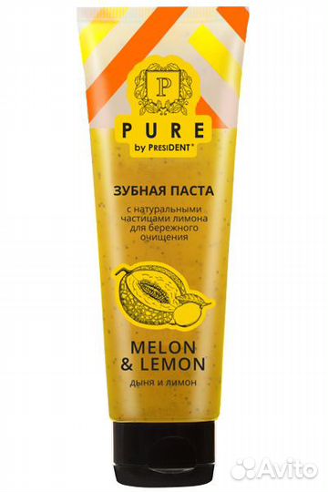 President. Зубная паста 100 г pure Дыня и лимон