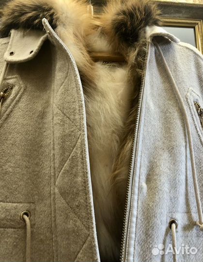 Парка женская с натуральным мехом