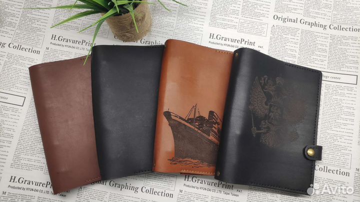 Ежедневник из натуральной кожи с гравировкой