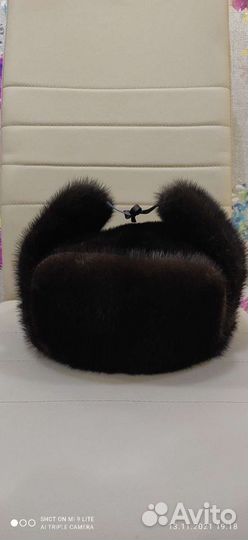 Норковая шапка мужская