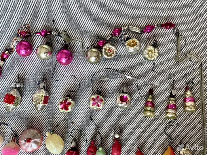 Елочные игрушки СССР малютка разные винтаж