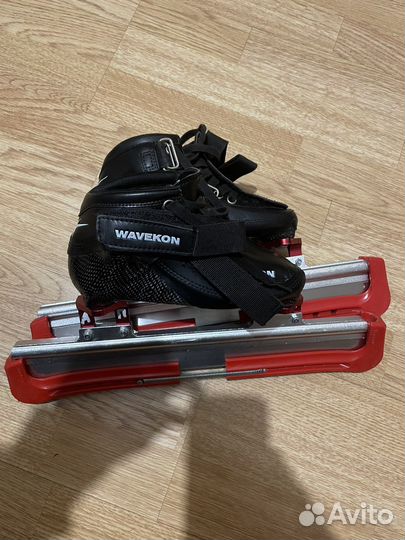 Коньки wavekon конькобежные десткие