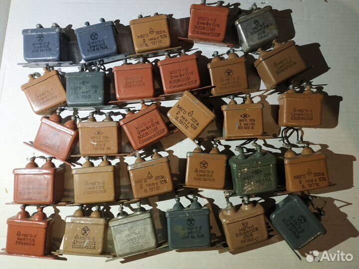 Конденсаторы мбго-2 разные