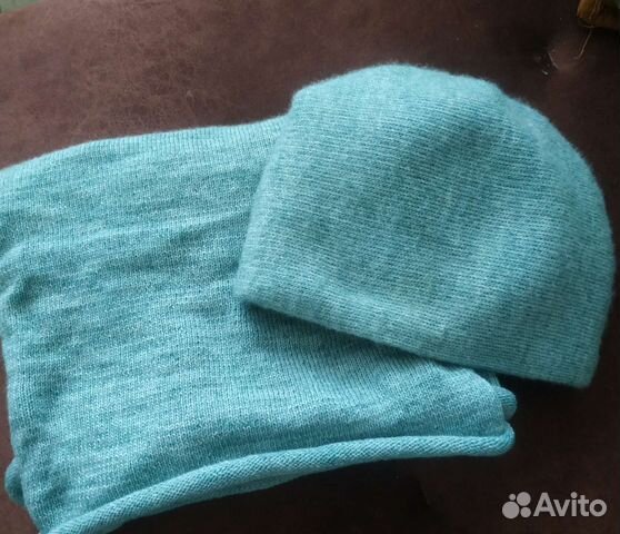 Зимняя шапка и снуд женская