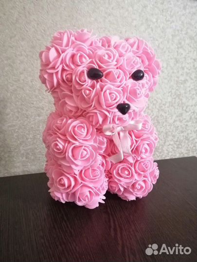Мишки из роз 23 см