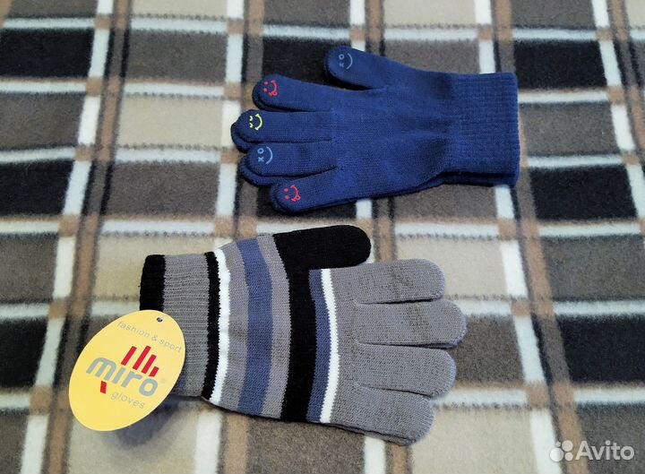 Перчатки демисезонные, р.13-15, на возраст 6-9 лет