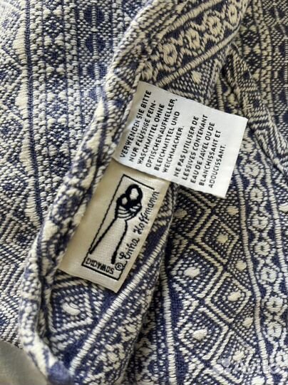 Слинг шарф didymos индио бело голубой 2ка