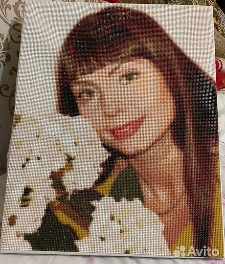 Картины из страз по фото на заказ