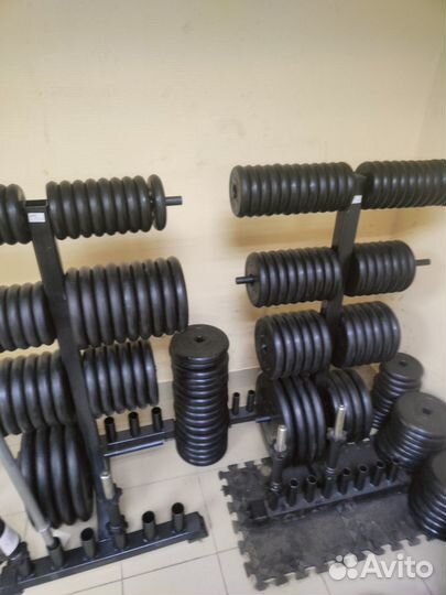 Блины обрезиненные разные веса и посадка