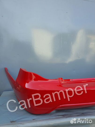 Задний бампер Дэу Нексия 150 GGE Ярко-красный