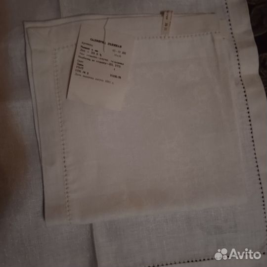 Салфетки СССР лён 100%