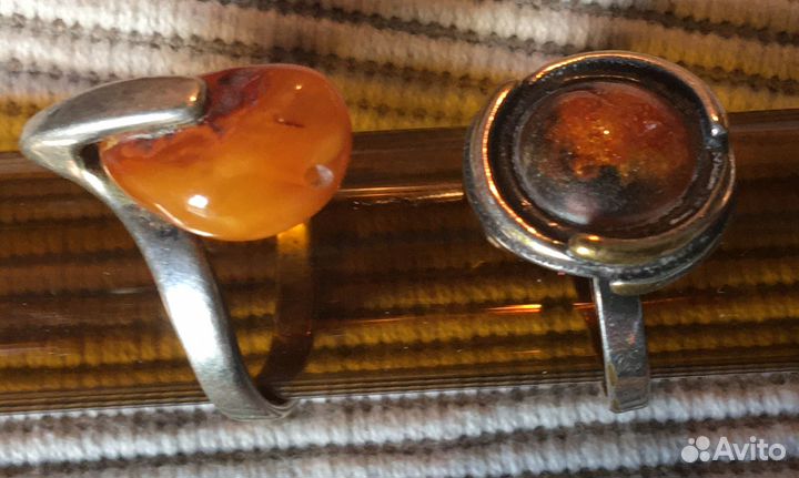 Бижутерия пакетом (янтарь, серебро)