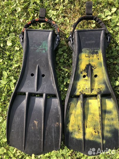 Ласты резиновые для дайвинга на пружине, XL и XXL